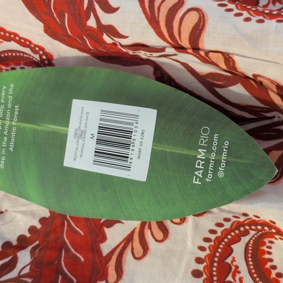 NWT Farm Rio Tropical Cameo Belted Maxi Dress - Picture 8 of 12